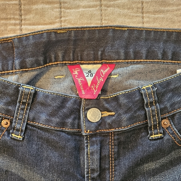 Lucky Brand Stretch Dark Boot Cut Jeans Size 6 - Picture 9 of 10